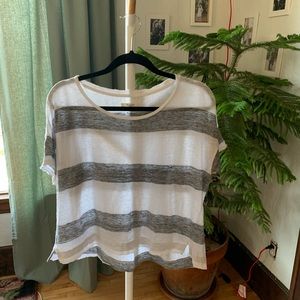 Madewell boxy fit linen T-shirt